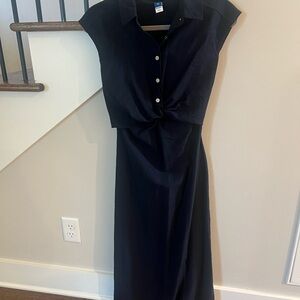 Old Navy Navy Polo Button-Up Dress